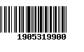 Código de Barras 1905319900