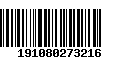 Código de Barras 191080273216