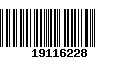 Código de Barras 19116228