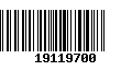 Código de Barras 19119700