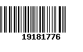 Código de Barras 19181776