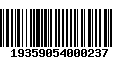 Código de Barras 19359054000237