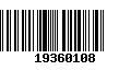 Código de Barras 19360108