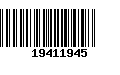 Código de Barras 19411945