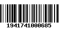 Código de Barras 1941741000685