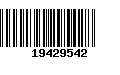 Código de Barras 19429542