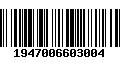 Código de Barras 1947006603004