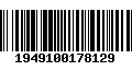 Código de Barras 1949100178129