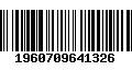 Código de Barras 1960709641326