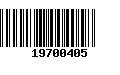 Código de Barras 19700405