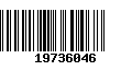 Código de Barras 19736046