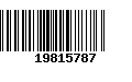 Código de Barras 19815787