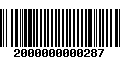 Código de Barras 2000000000287