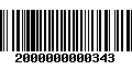 Código de Barras 2000000000343