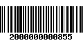 Código de Barras 2000000000855