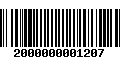 Código de Barras 2000000001207