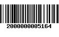 Código de Barras 2000000005164