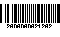 Código de Barras 2000000021202