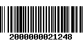 Código de Barras 2000000021248