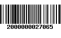 Código de Barras 2000000027065