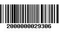 Código de Barras 2000000029306