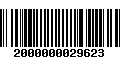 Código de Barras 2000000029623