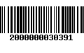 Código de Barras 2000000030391