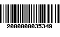 Código de Barras 2000000035349