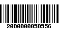 Código de Barras 2000000050556