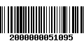 Código de Barras 2000000051095