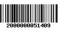 Código de Barras 2000000051409