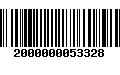 Código de Barras 2000000053328