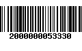 Código de Barras 2000000053330