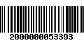 Código de Barras 2000000053393