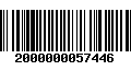 Código de Barras 2000000057446