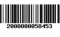 Código de Barras 2000000058453