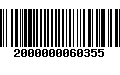 Código de Barras 2000000060355