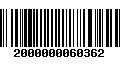 Código de Barras 2000000060362