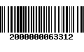 Código de Barras 2000000063312