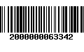 Código de Barras 2000000063342