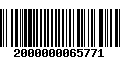 Código de Barras 2000000065771