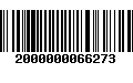 Código de Barras 2000000066273