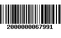 Código de Barras 2000000067991