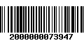 Código de Barras 2000000073947