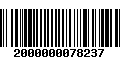 Código de Barras 2000000078237