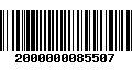 Código de Barras 2000000085507