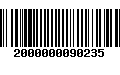 Código de Barras 2000000090235