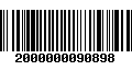 Código de Barras 2000000090898