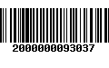 Código de Barras 2000000093037