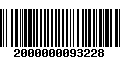 Código de Barras 2000000093228